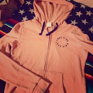 VS Pink Zip Up Hoodie
